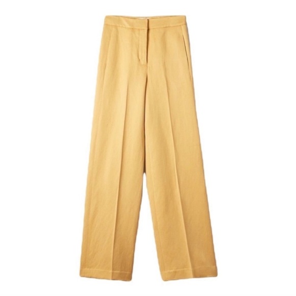 Wilfred Yellow Wide Leg Pants - Picture 3 of 7
